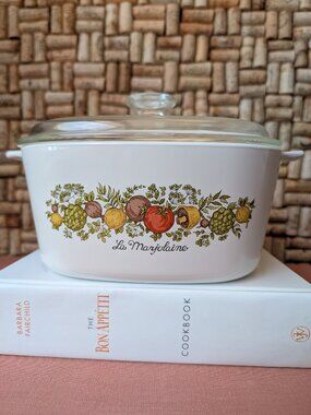 Large 3 Quart CorningWare Spice of Life A-3-B "La Marjolaine" Casserole Dish